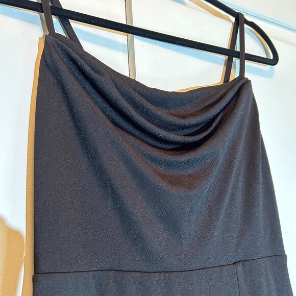 Birdy Grey A-line Cowl Neck Bridesmaid/ Prom Gown - Picture 9 of 12